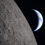 Imagem da Lua feita pela Artemis II